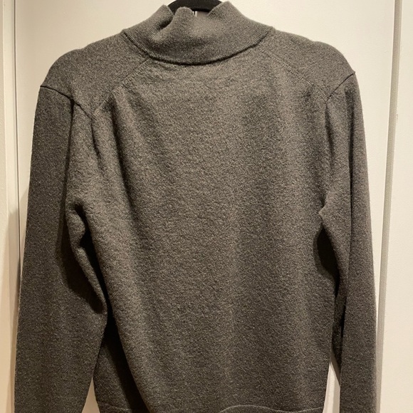 Olive Green Half Zip Sweater - Picture 4 of 4
